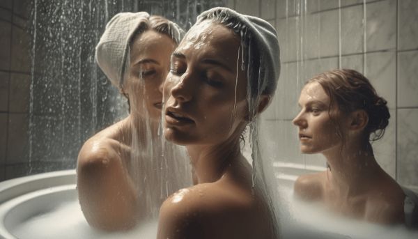 Véronique et Davina, un moment culte sous la douche