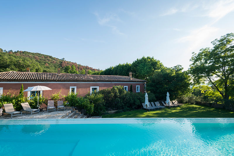 Mas, piscine, Provence gardoise