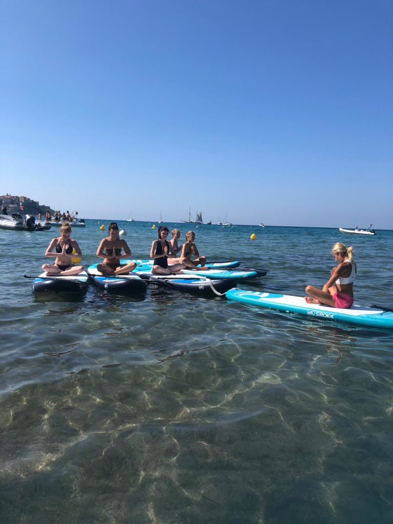 Paddle yoga en Corse du Sud
